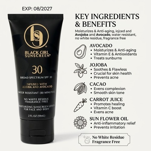 Black girl sunscreen spf - girl,