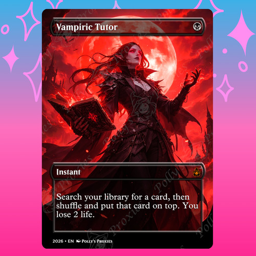 Vampiric tutor proxy card - tutor,